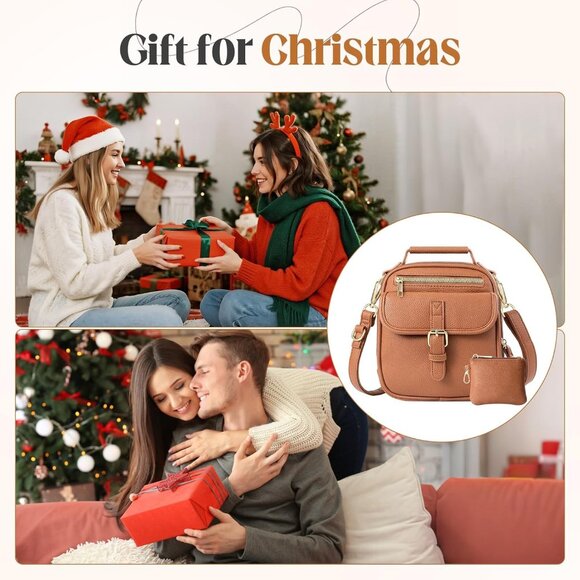 Stylish Brown Crossbody Bag for Women - Anti-Theft Design with Wallet Included - Picture 8 of 8